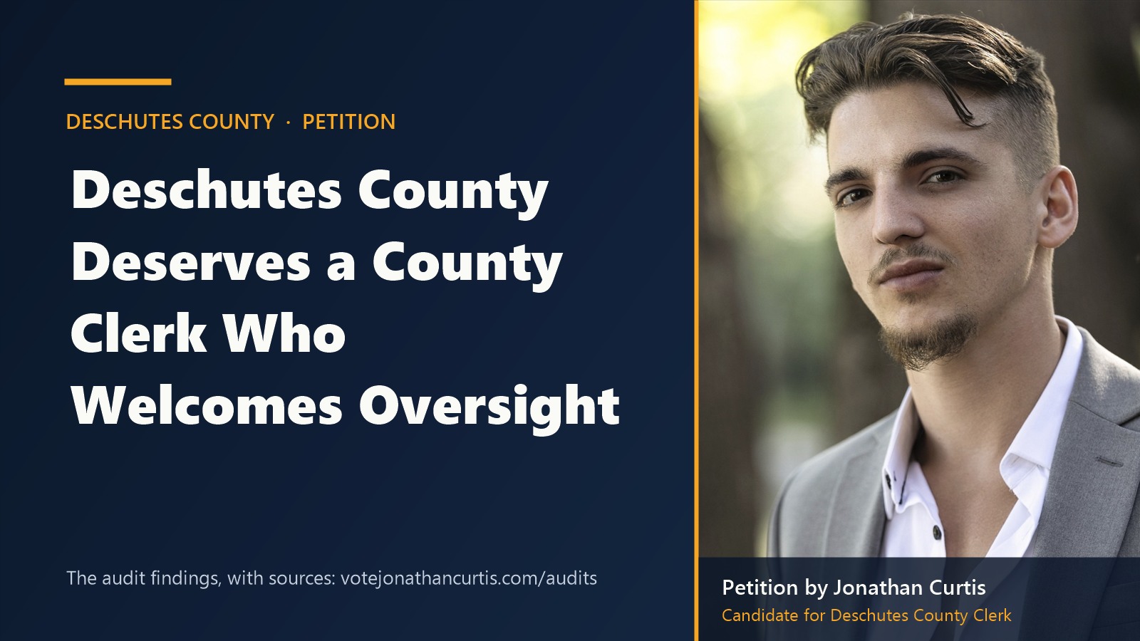 We Do Not Want Steve Dennison to Continue as Deschutes County Clerk