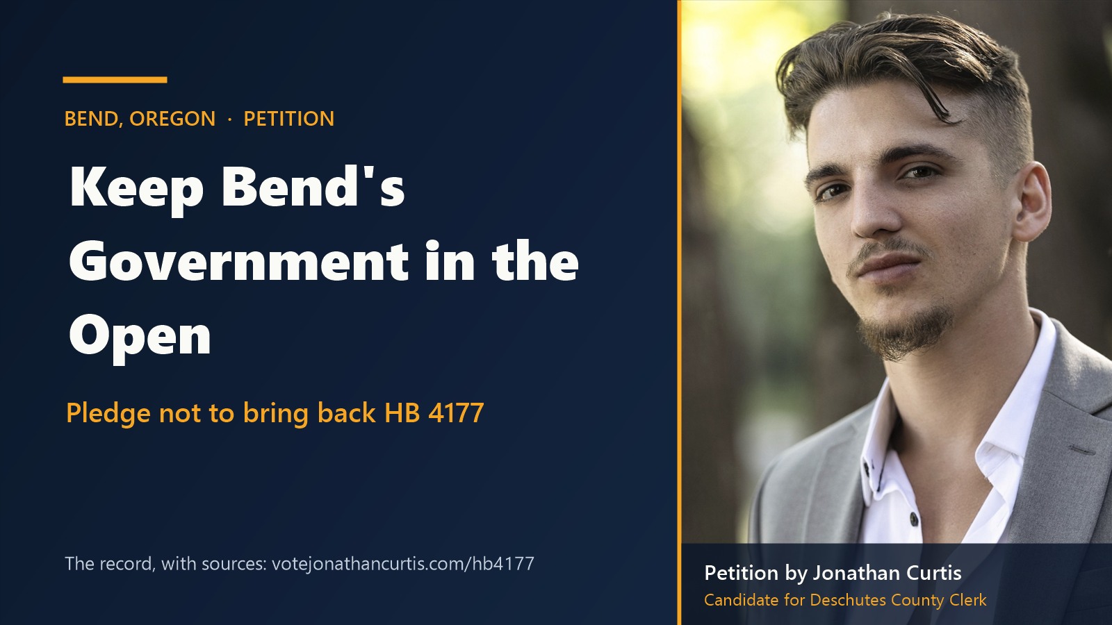 Keep Bend's Government in the Open: Pledge Not to Bring Back HB 4177